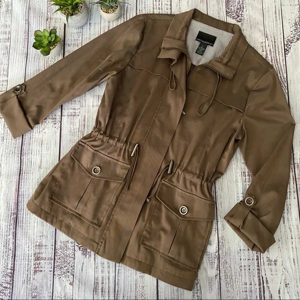 Brown Jacket with Cargo Pockets
